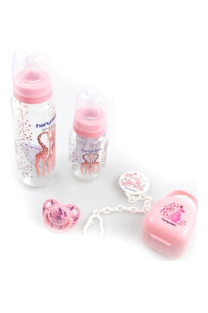 Set Of 5 Glass Bottle Pacifiers