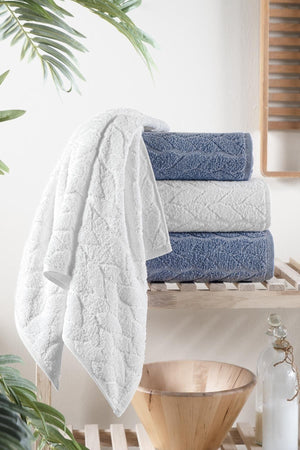4 Pcs Bath Towel Set Turkish Bath Set 100% Cotton - Swordslife