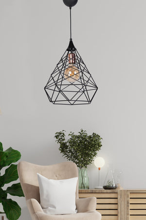 Croix Raye Black Pendant Lamp Large Chandelier Mtla-46