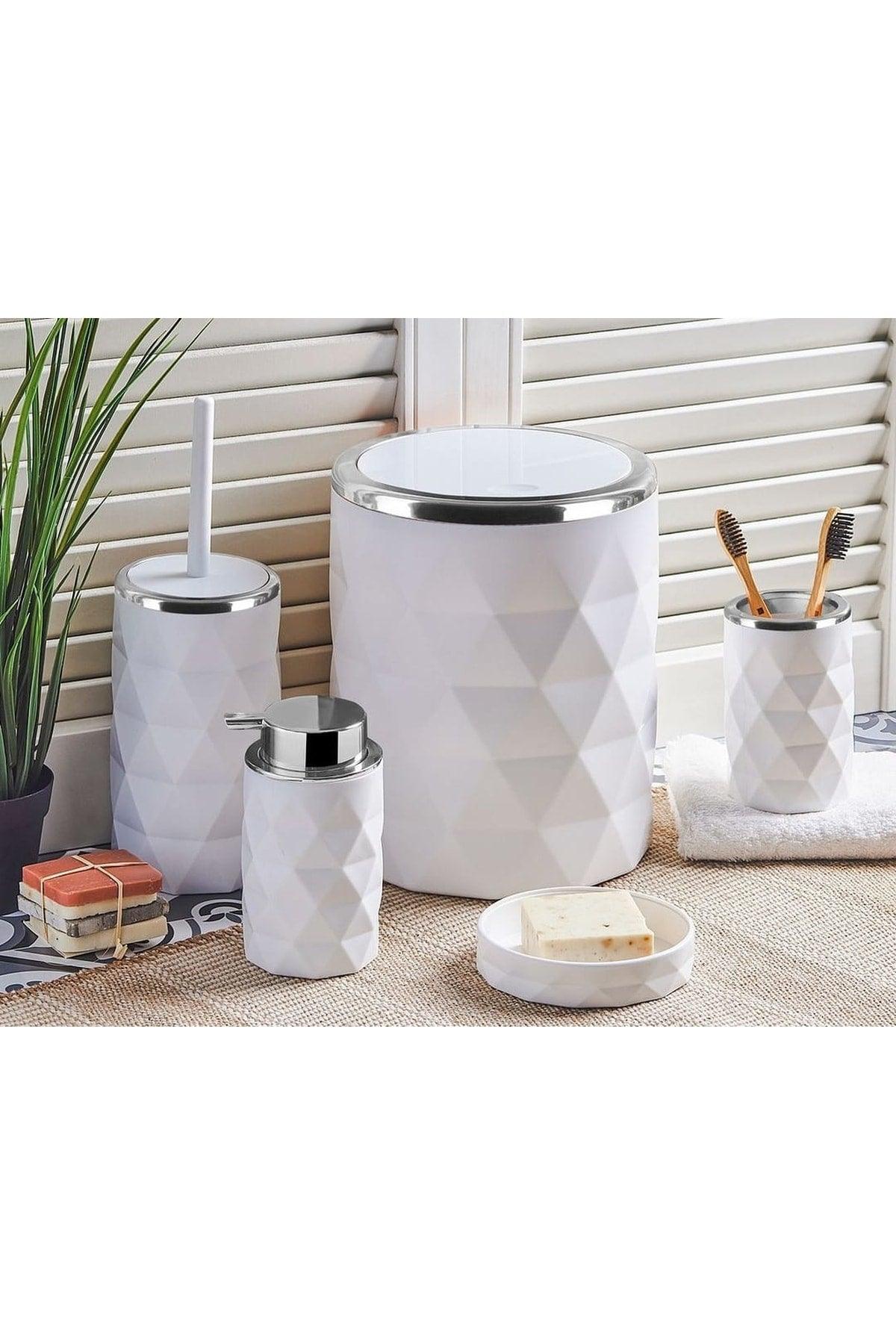 Diamond Acrylic 5 Piece Bathroom Set - Swordslife