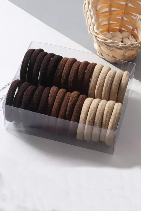 Women's 50 Pcs Brown Rubber Buckle Set - Swordslife