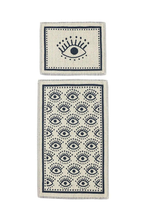 Eye Pattern Bath Mat 2 Pack 60x100 cm - Swordslife