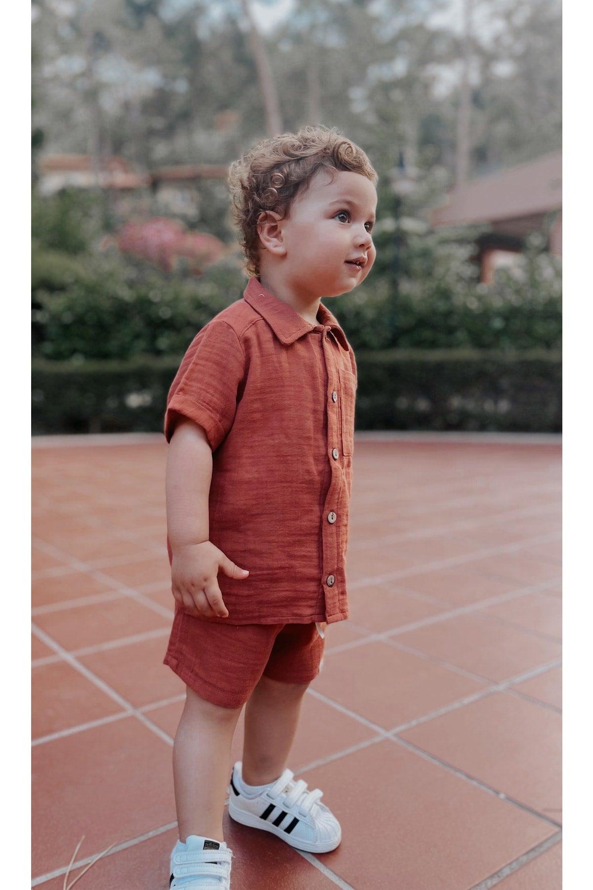 Organic Muslin And Shorts Baby Set
