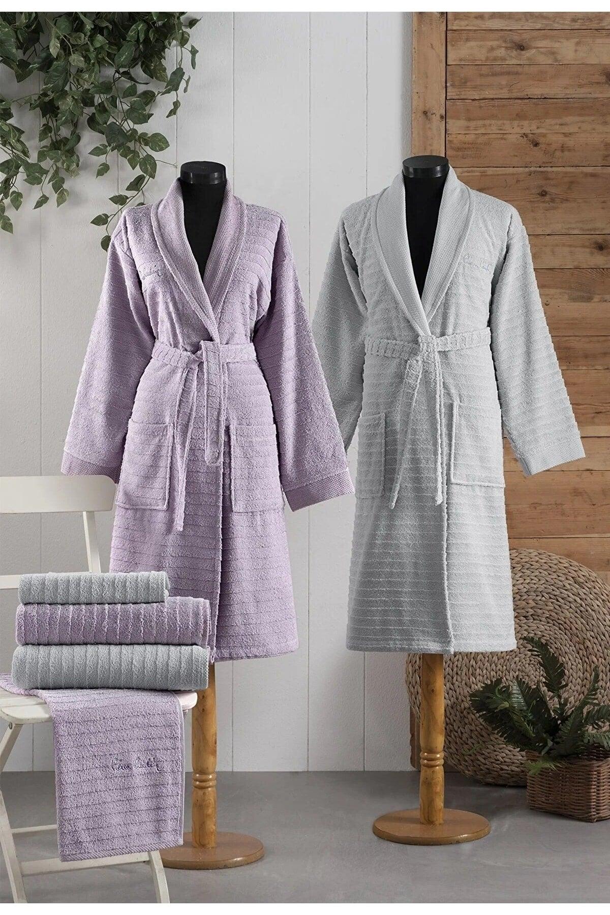 Ast49 Logo Soft Jacquard Family Bathrobe Set - Swordslife