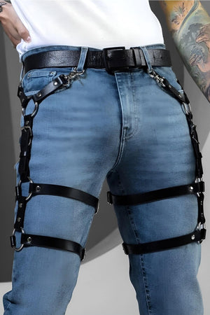 Men'S Belt And Leg Accessory, Style Men'S Belt With Leather Bag Special For Your Name