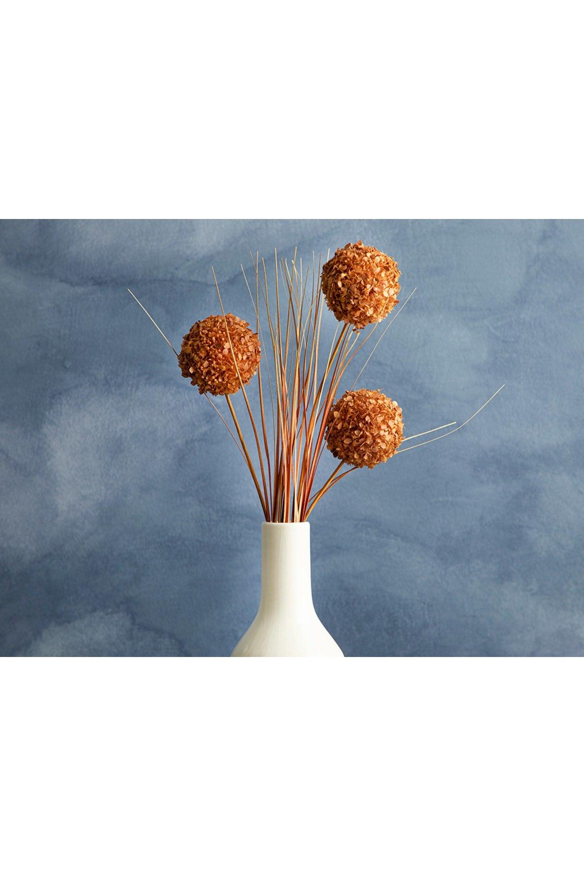 Grass Bush Single Branch Artificial Flower 63 Cm Brown - Swordslife