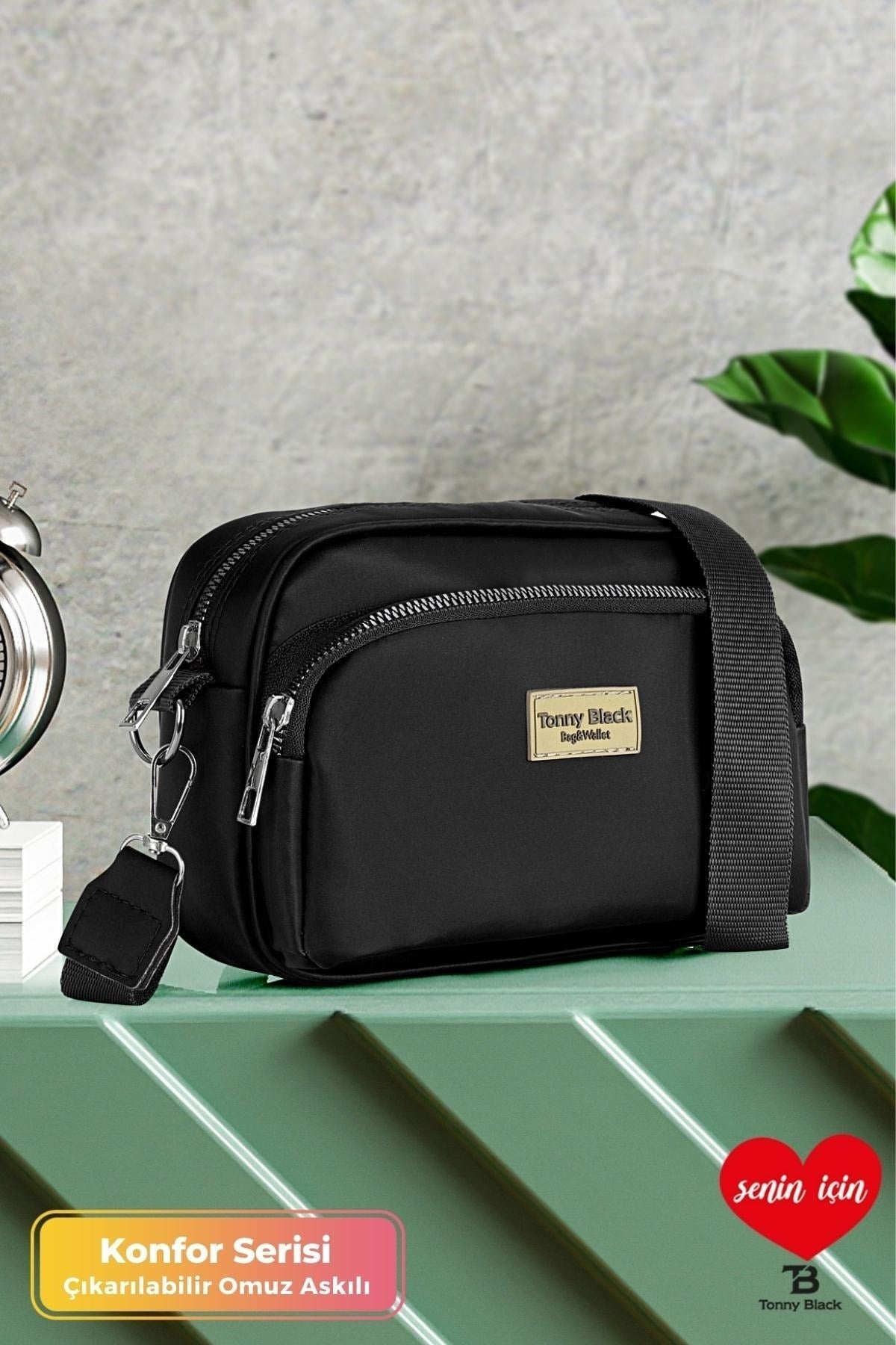 Original Women's Two-Eye Comfortable Column Strap Cross Adjustable Strap Waterproof Shoulder Bag