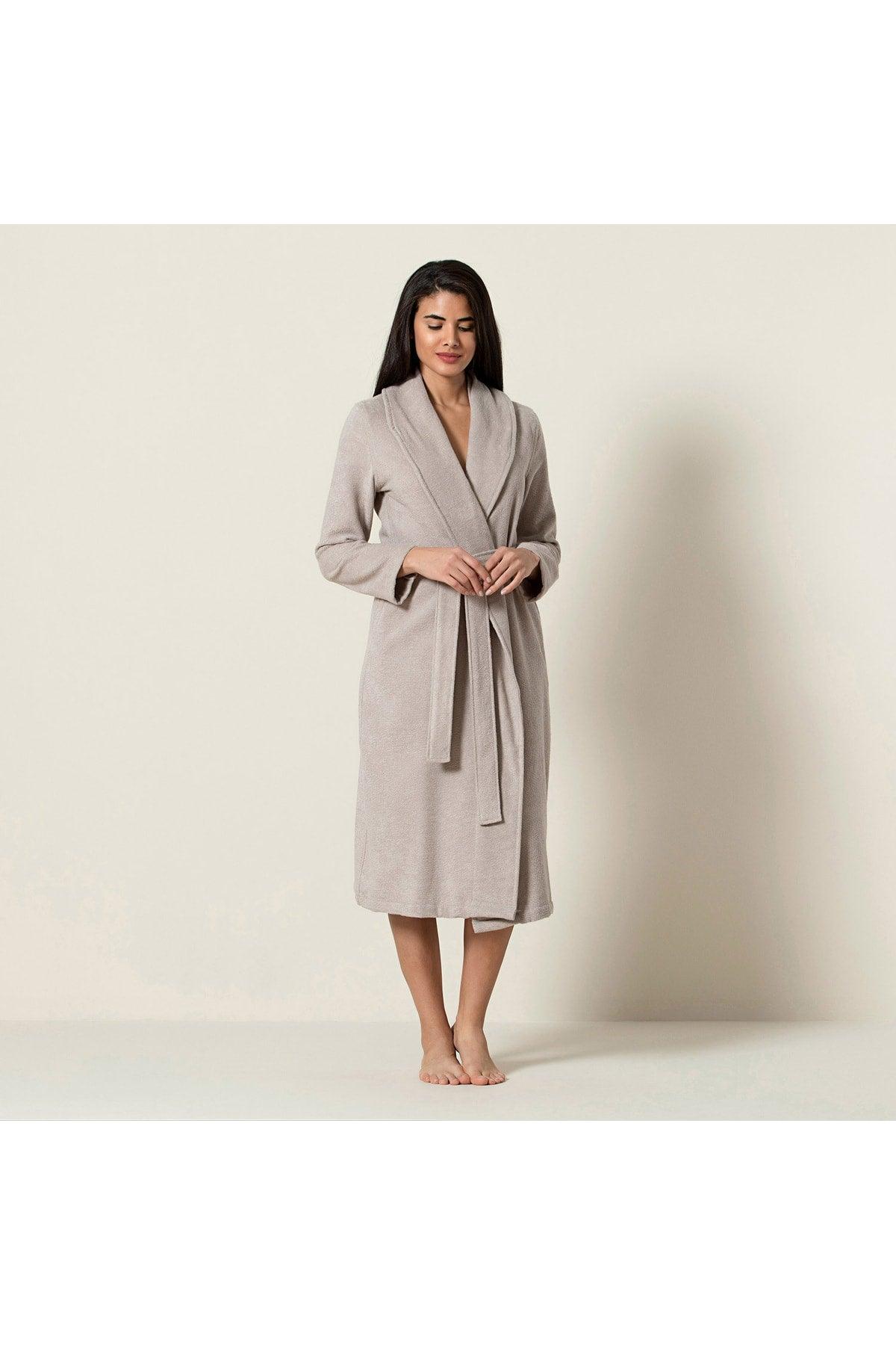 Kael Women's Bathrobe Beige - Swordslife