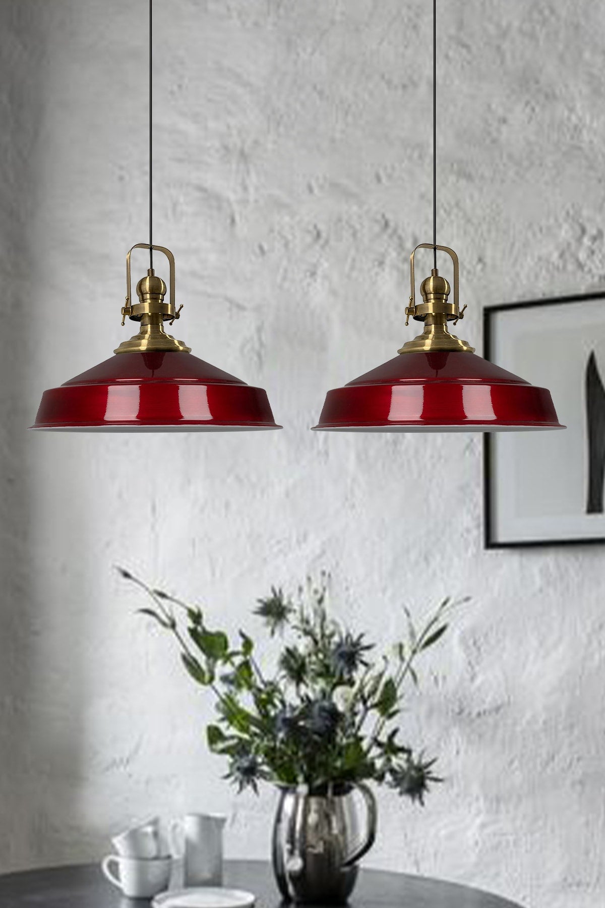 Cherry Noble Double Chandelier Antique Headboard Retro Pendant Lamp Kitchen Living Room Cafe Chandeliers