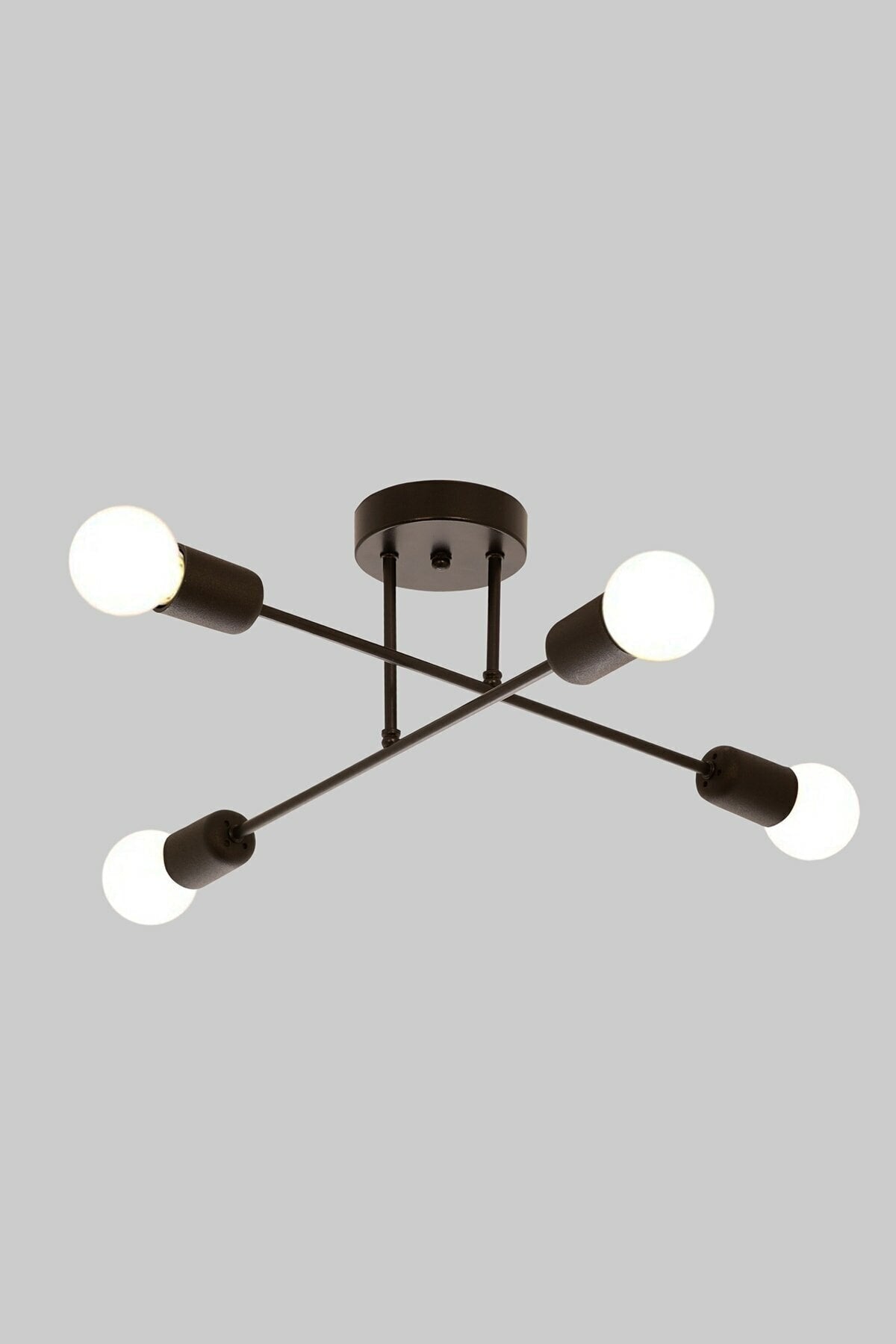 Spider Cross Modern Sports Ceiling Lamp Black Living Room - Kitchen - Bedroom 4-Plus Chandelier (Without Bulb)