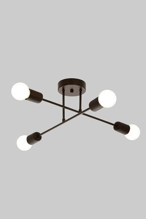 Spider Cross Modern Sports Ceiling Lamp Black Living Room - Kitchen - Bedroom 4-Plus Chandelier (Without Bulb)