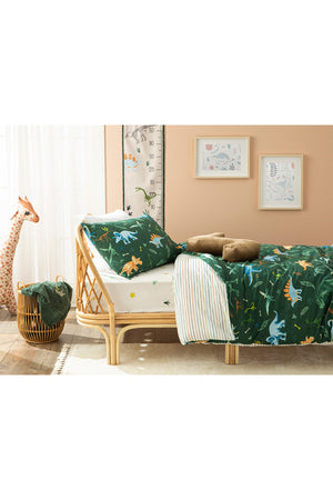Din Bumbac Set De Pat Pentru C 160X220 Cm Green