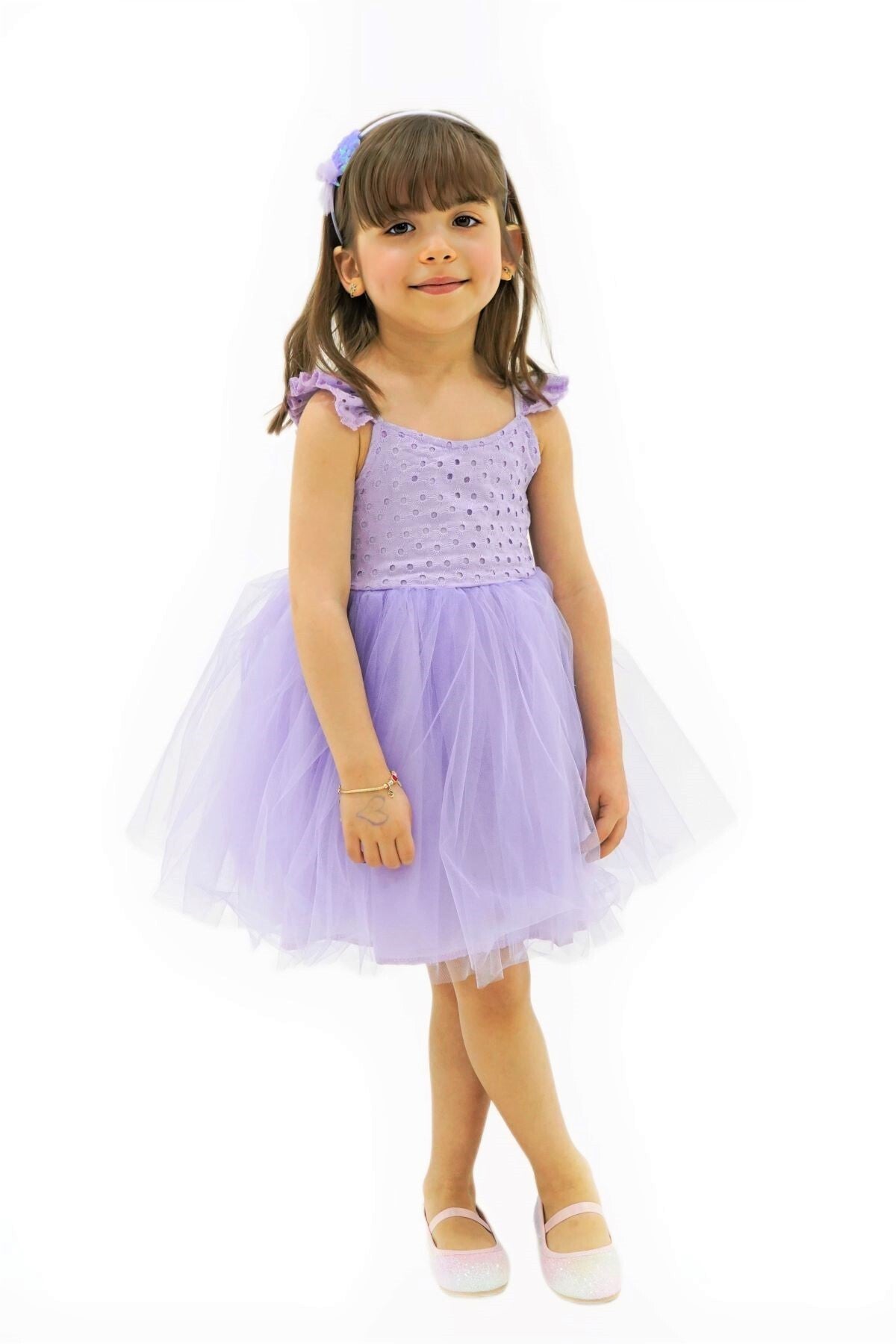 Girl'S Scalloped Tutu Dress