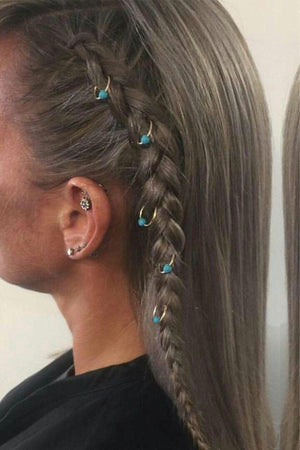 Women's Nostagic Hair Earring Clasp Set - Swordslife