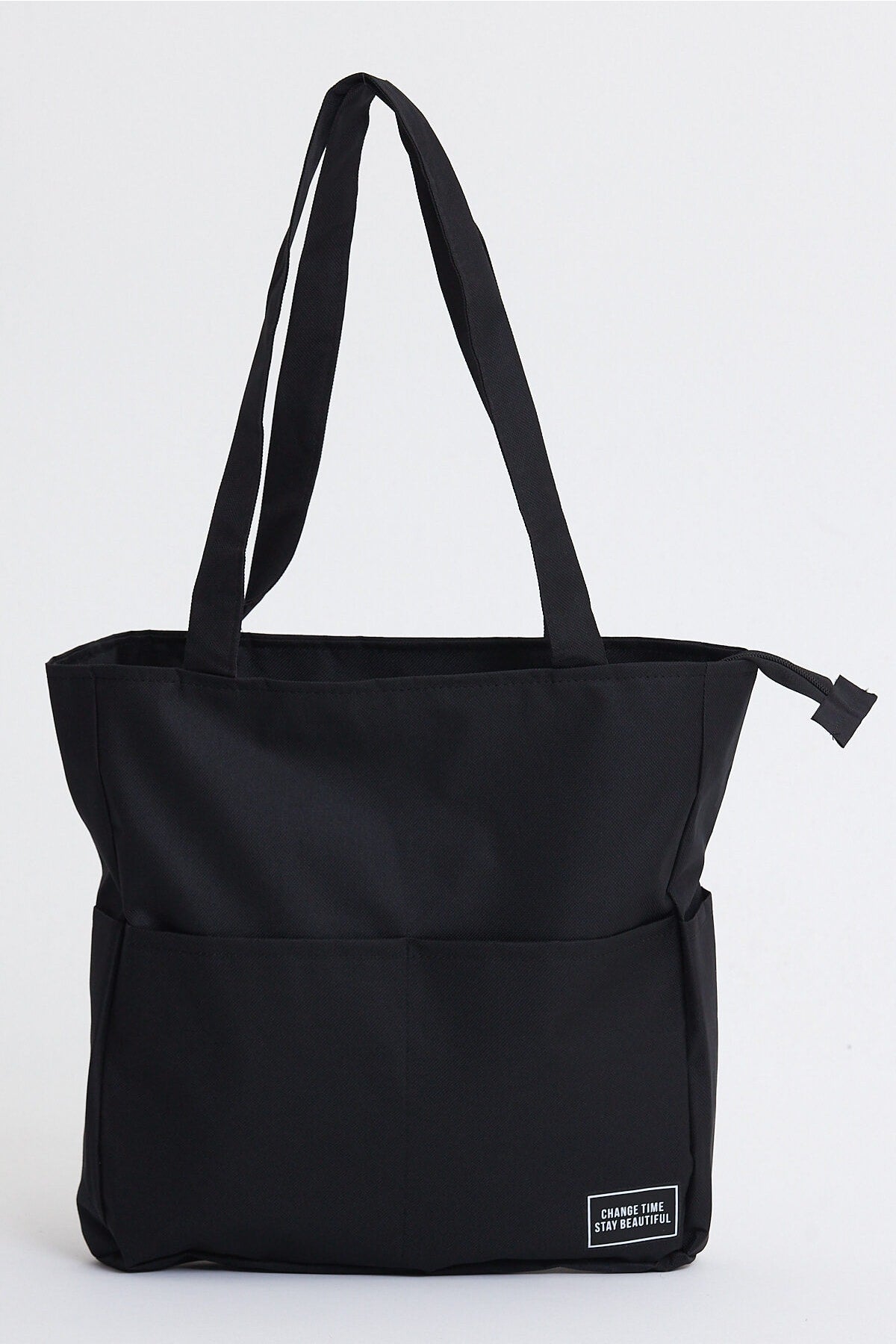 Rompasso Women Black Waterproof Soft Tote Fabric Multi Compartment Arm And Shoulder Bag