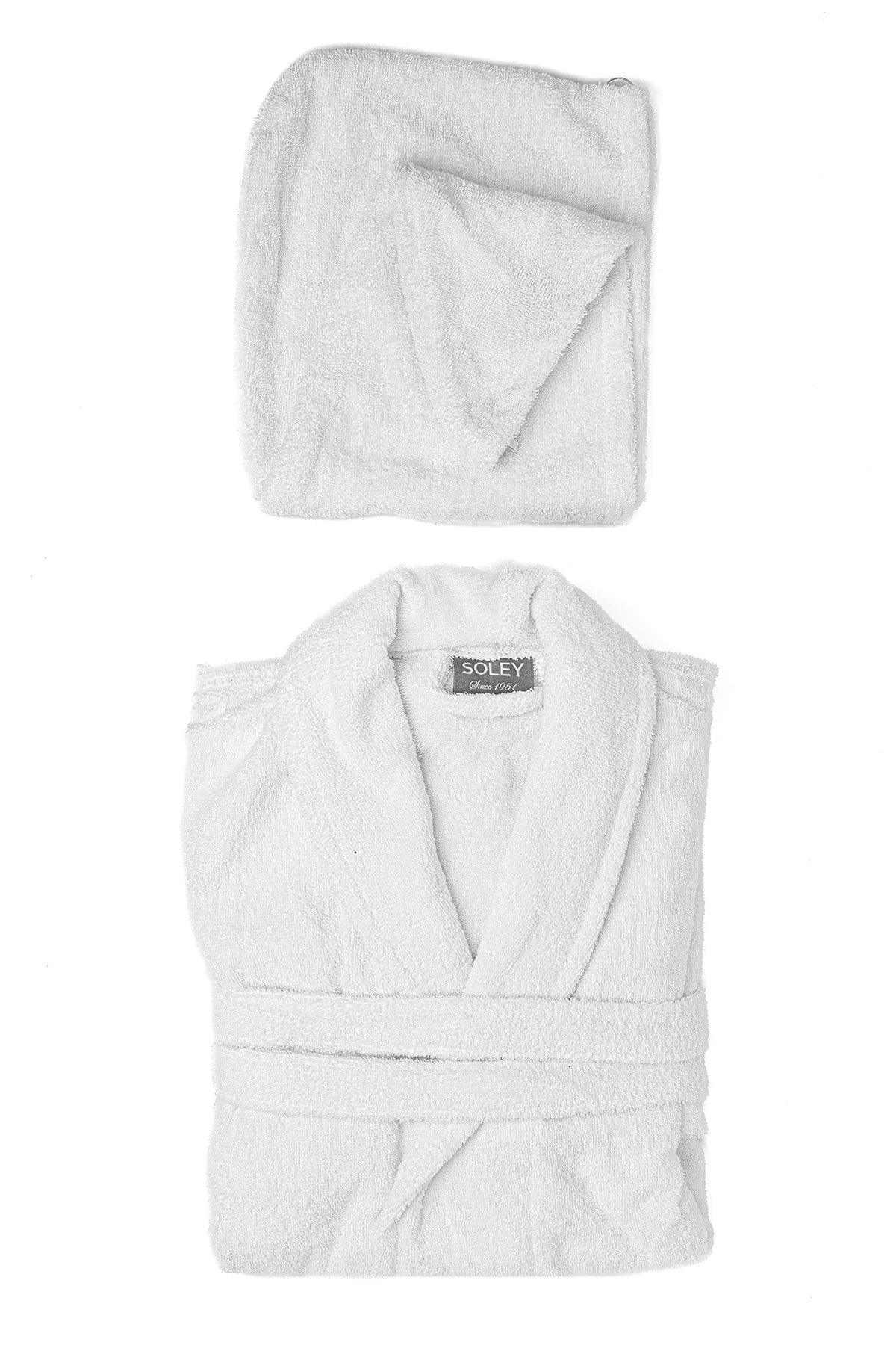 | May | Extra Soft 100% Cotton Hair Cap & Women's Bathrobe Set - Swordslife