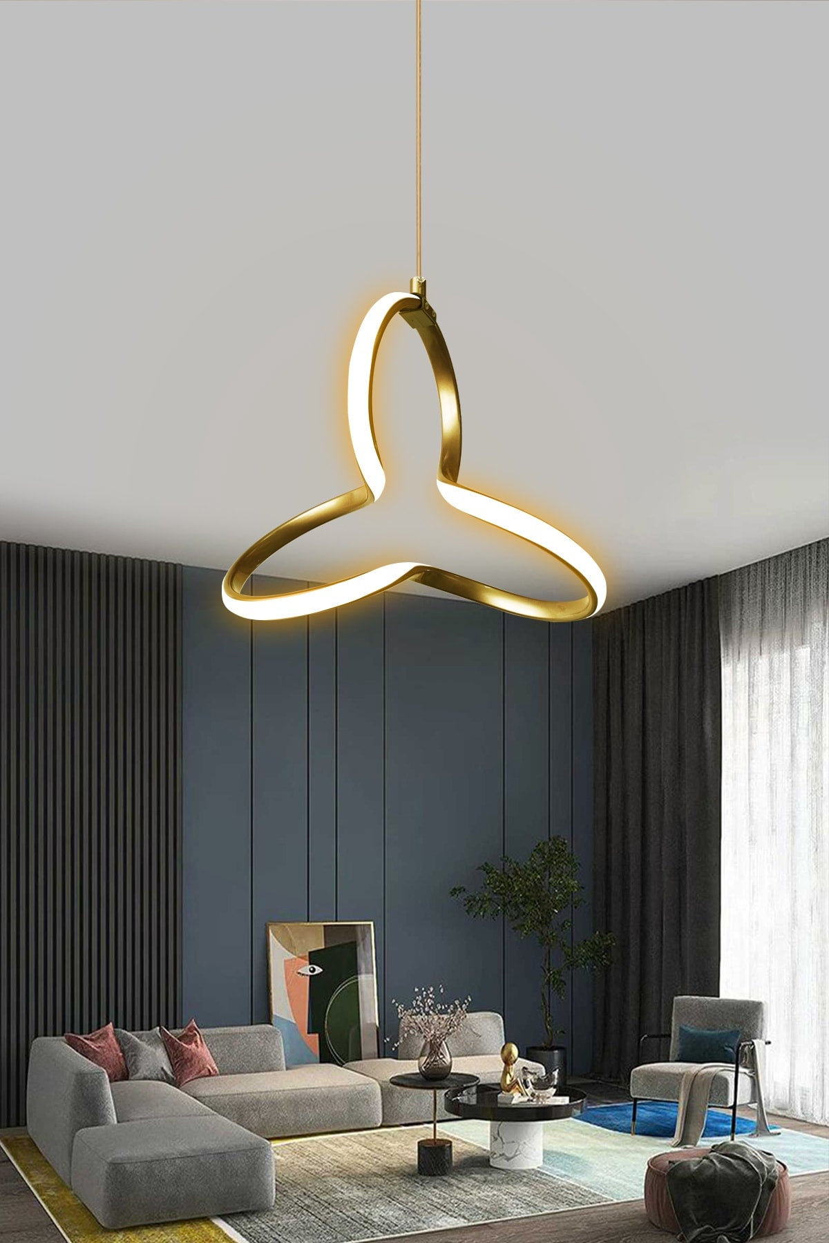 Modern Pendant Lamp Led Chandelier Gold Case Daylight 1 Year Warranty Led Chandelier