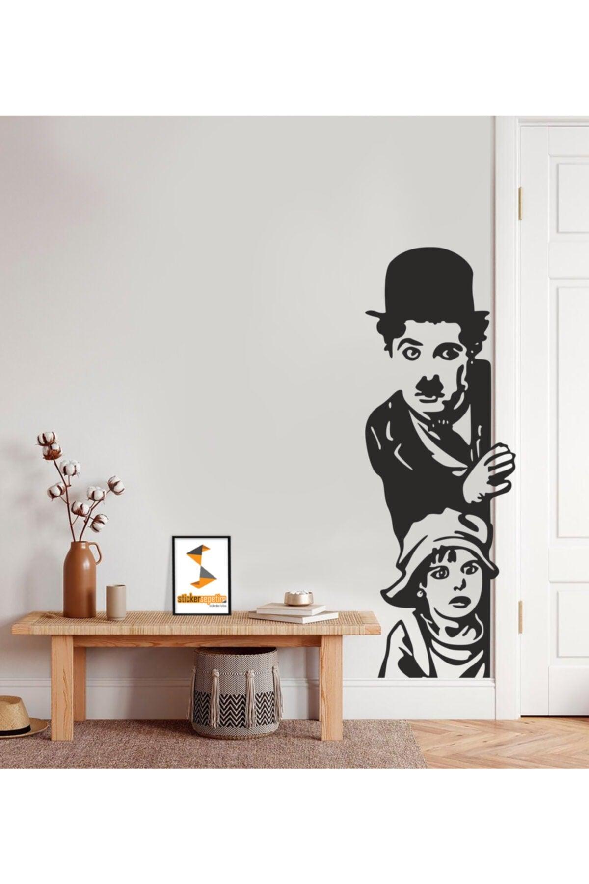 Charlie Chaplin Black 2 Decorative Multi-Purpose Decorative Wall Sticker - Swordslife