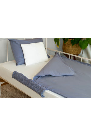 120 X 200 Duvet Cover Set - Blue Gray