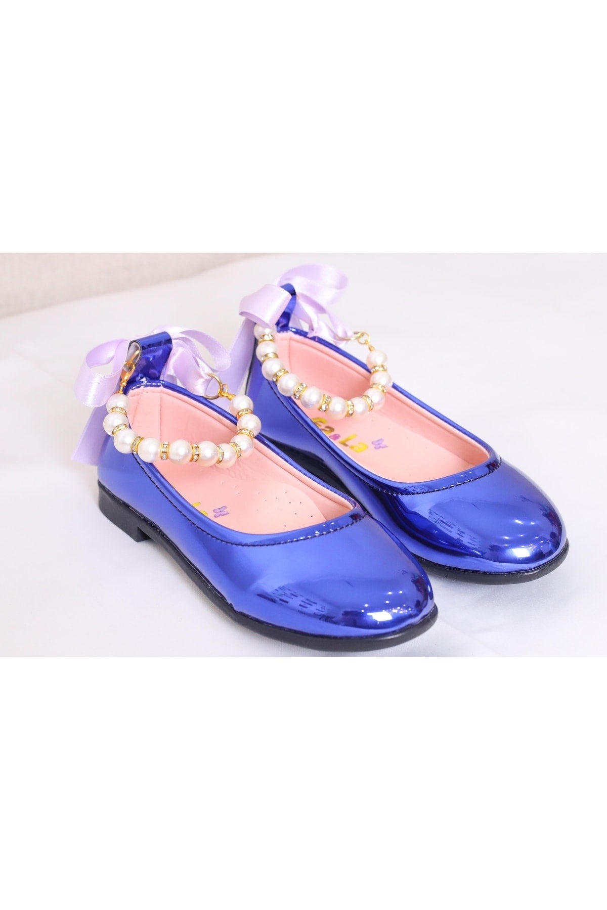 Pearl Ankle Girls Baby Flats