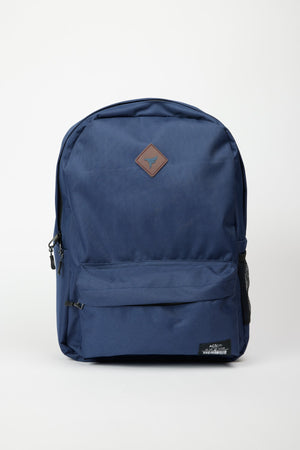 Men'S Navy Blue Logo School Backpack