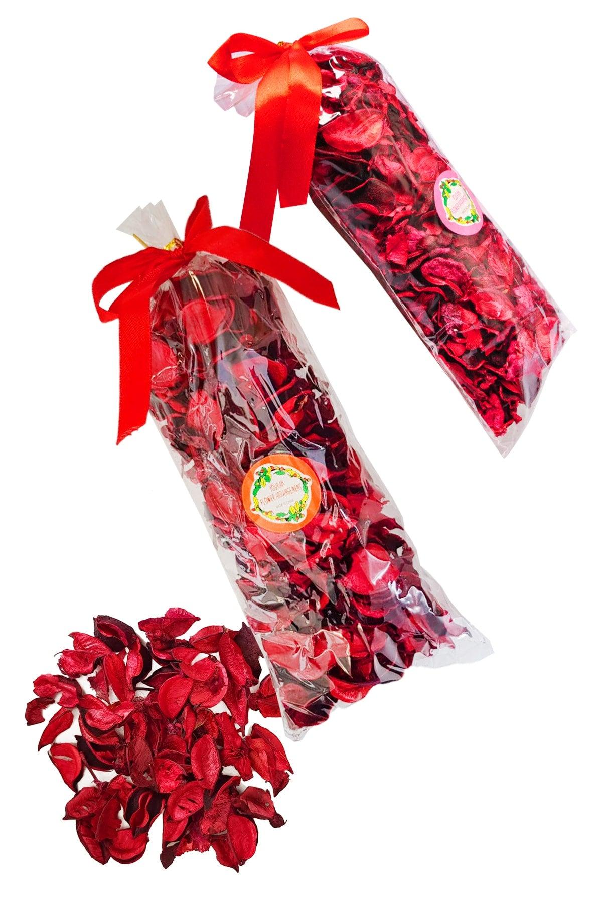 Dried Red Bulk Rose Petals 85gr - Swordslife