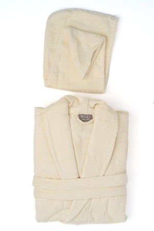 | May | Extra Soft 100% Cotton Hair Cap & Women's Bathrobe Set - Swordslife