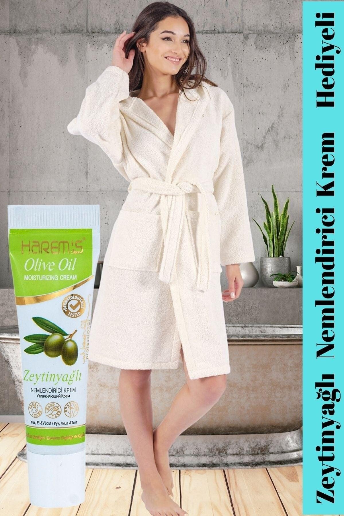 Hooded Bathrobe Cream - Swordslife