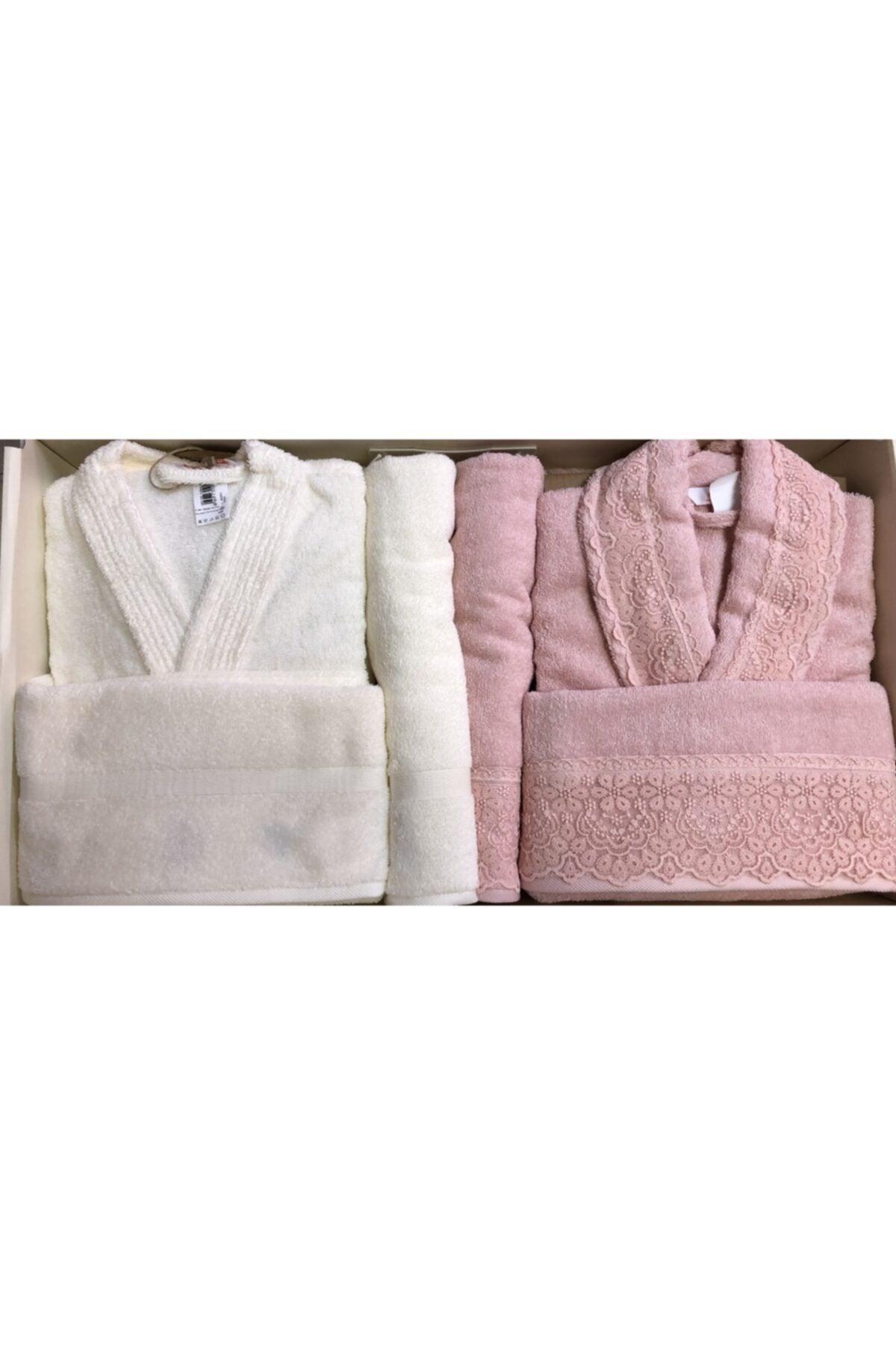 Orkide Family Bathrobe Set Cream Powder - Swordslife