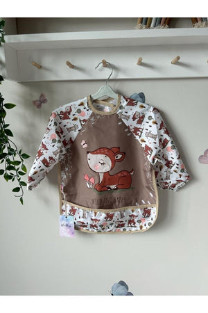 Bebechi Ceylan Printed Baby Bib With Sleeves For Activity 6-24 Months