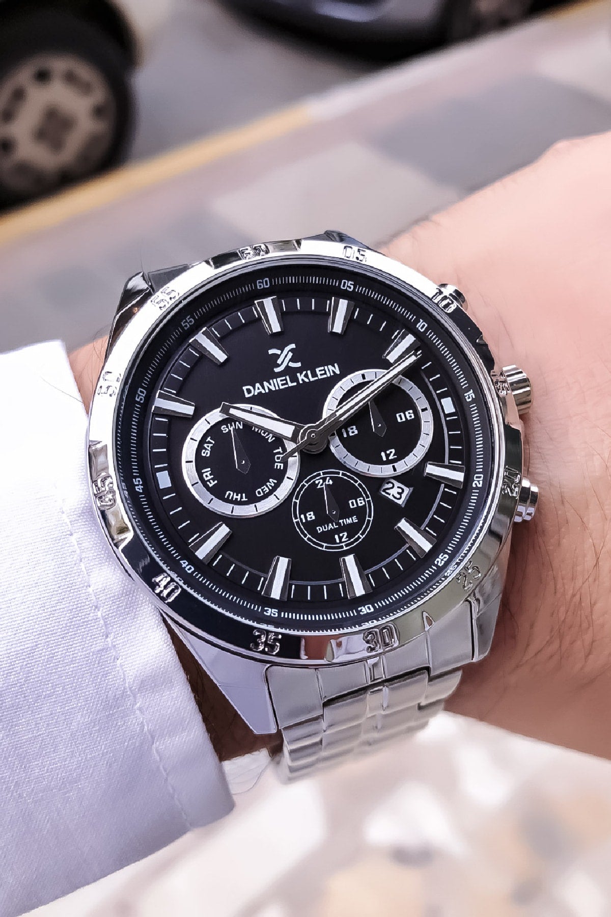 Men'S Wristwatch Water Resistant Steel With 2 Years Warranty