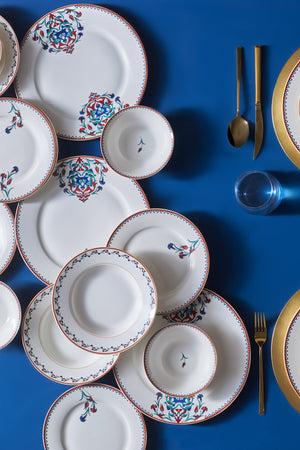 Nakkaş 24 Pcs Porcelain Dinnerware Set For 6 Persons