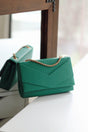 Women's Green Envelope Box Shoulder Bag - Swordslife