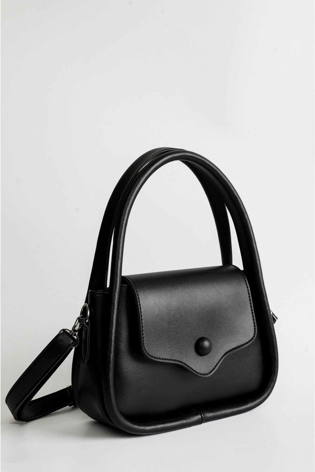 Women's Black Shoulder And Sleeve Bag - Swordslife