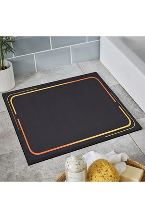 Osso Patterned Shower Front Square Bathroom Carpet Doormat Single Piece 60x60cm - Swordslife