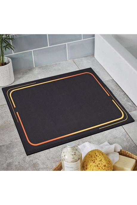 Osso Patterned Shower Front Square Bathroom Carpet Doormat Single Piece 60x60cm - Swordslife