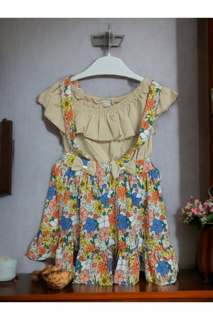 Flower Printed Slopet Dress