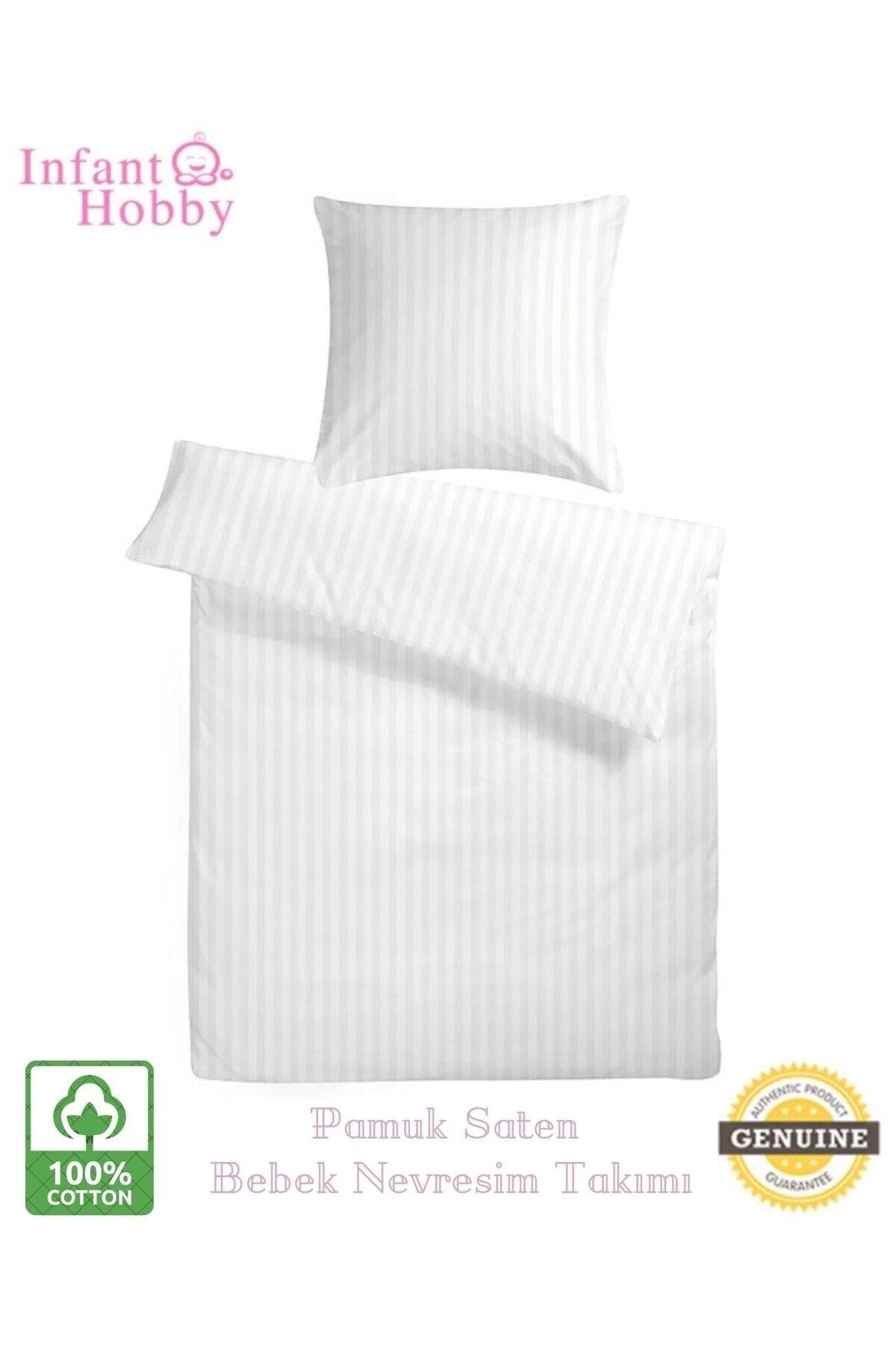 ½100 Cotton Satin Baby Duvet Cover Set Of 3