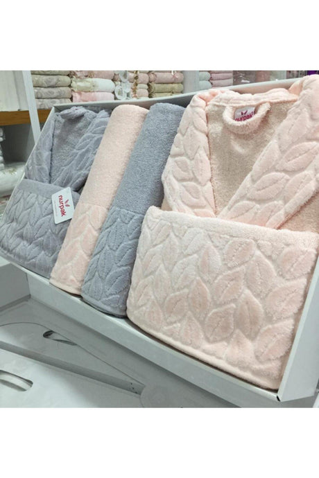 Cotton 8 Pieces Women Men Family Bathrobe Set - Swordslife