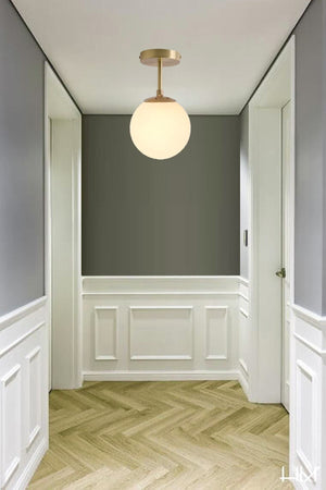 Single Modern Design Globe Glass Chandelier