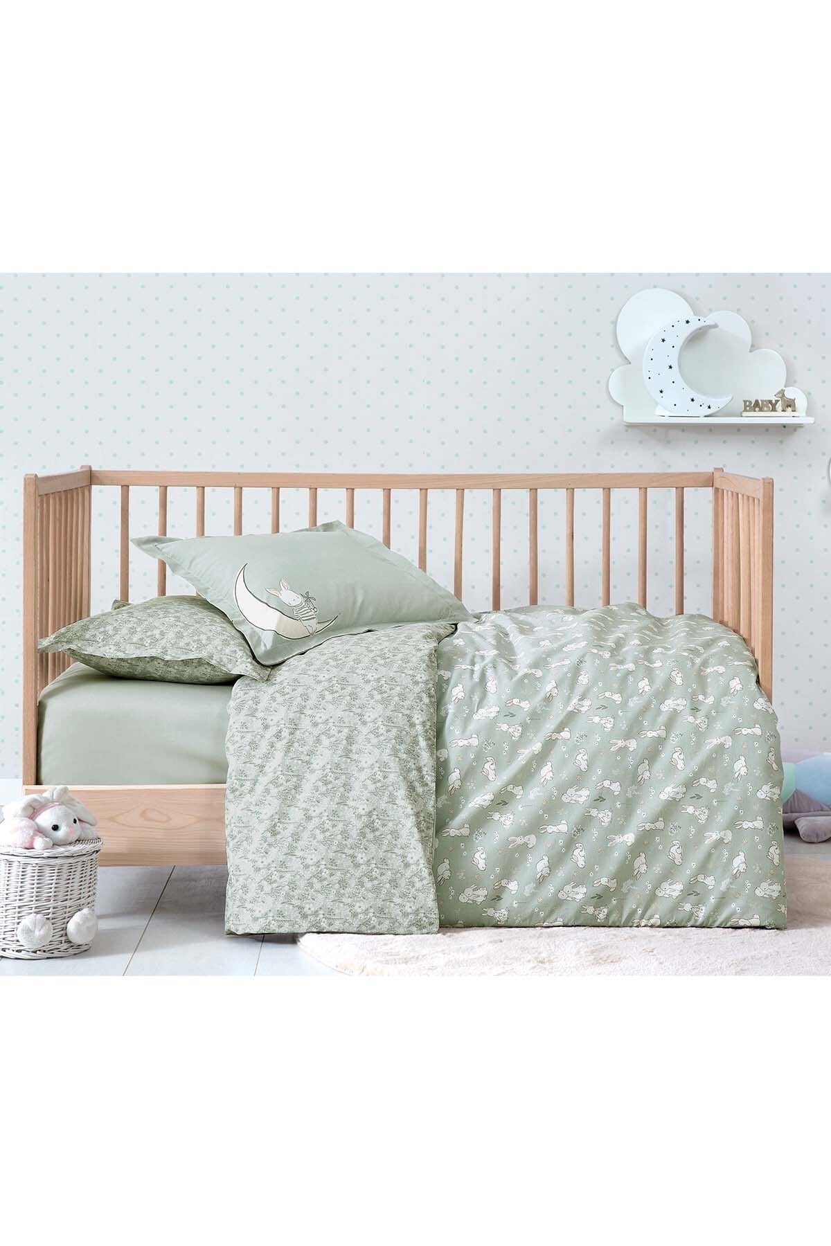 Rabbit Ranforce Baby Duvet Cover Set