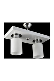 Double Modern Sports Model Rectangular Tray White Chandelier