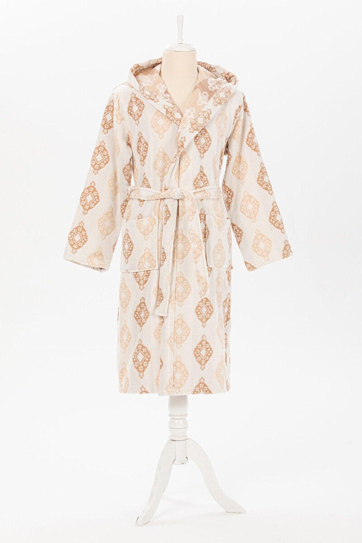 Bouche Hooded Velvet Bathrobe S/m Size - Swordslife