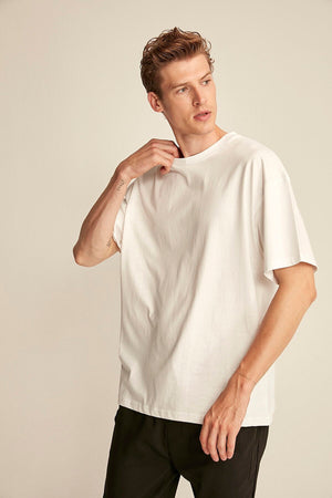Jett White Men'S Basic Oversize T-Shirt