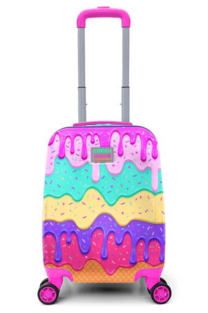 Pink Colorful Ice Cream Patterned Kid'S Suitcase 16703