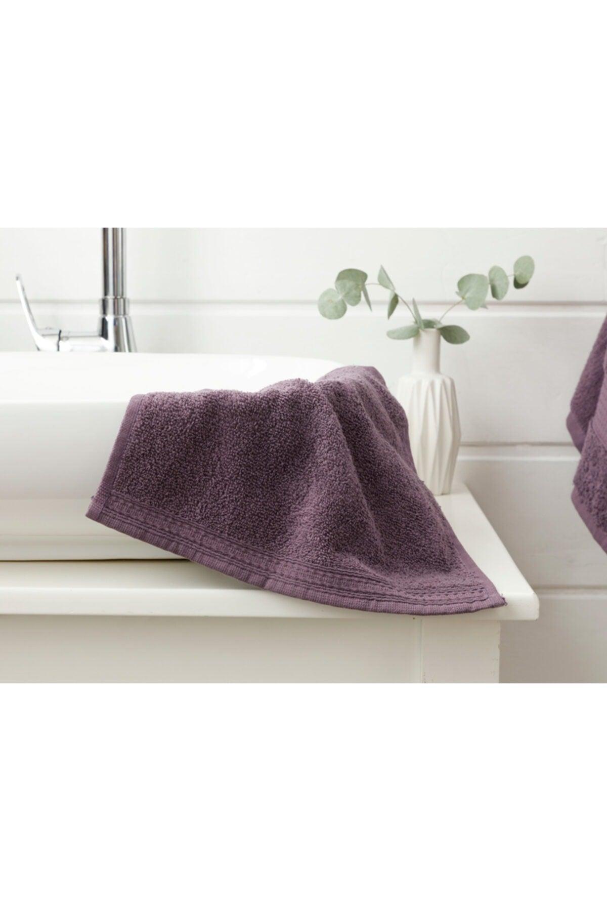 Pure Basic Hand Towel 30x30 Cm Dark Purple - Swordslife