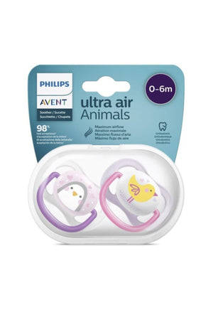 Ultra Air Animals Pacifier 0-6 Months Scf080/06