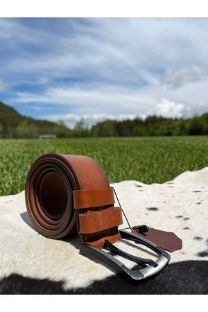 100% Genuine Tape Burned 4.5Cm Men'S Leather Belt