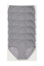 Women's Gray 6 Pack Lycra Bato Panties ELF568T0924CCM6 - Swordslife