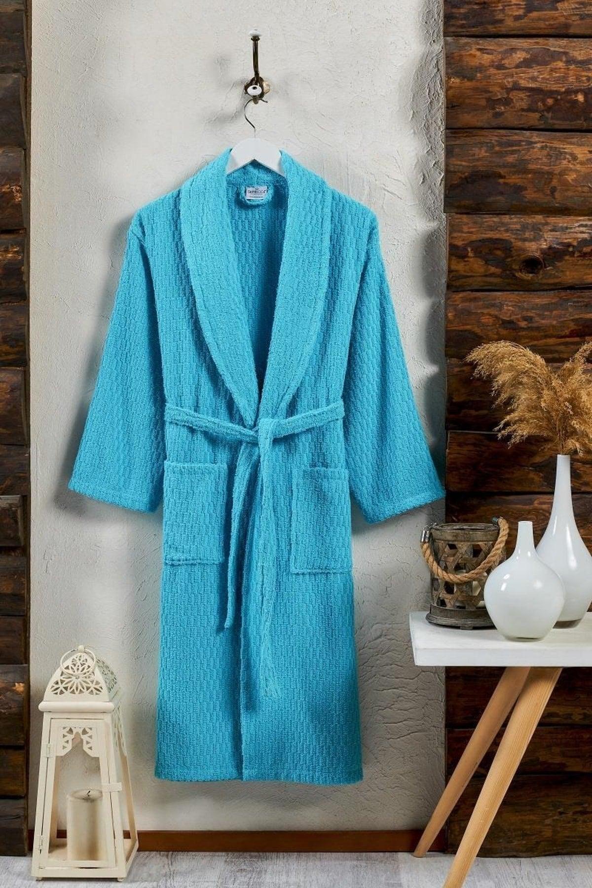 Daıly Patterned Shawl Collar Curl Bathrobe - Swordslife